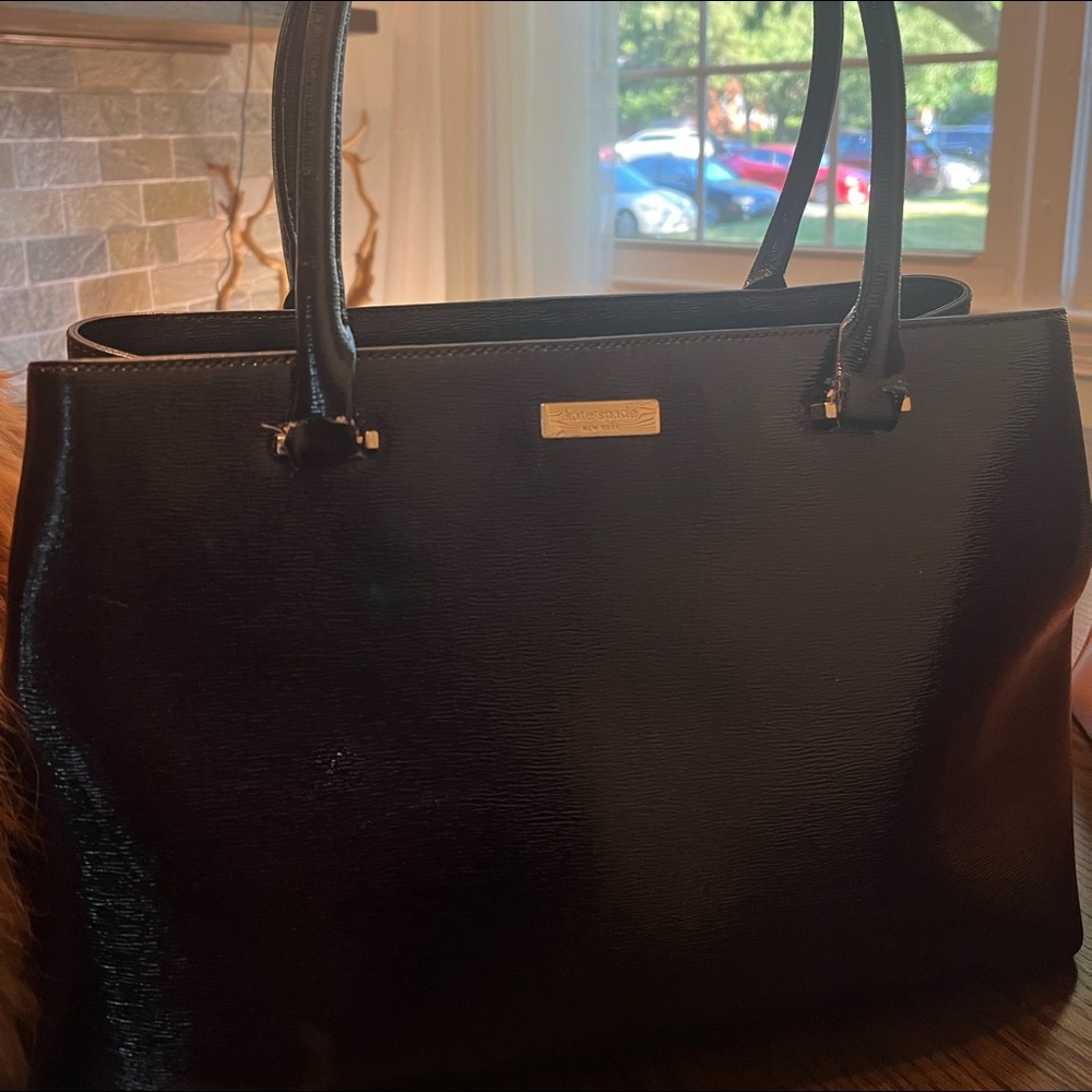 Kate Spade Black Patent Leather Tote